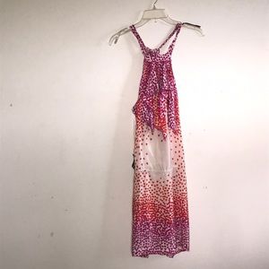 BCBG multicolored halter dress